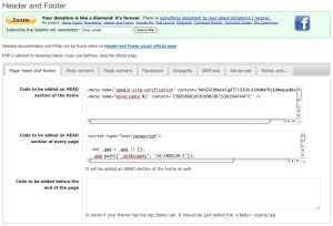 header footer