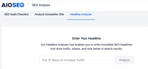 blog post seo checklist headline analyzer