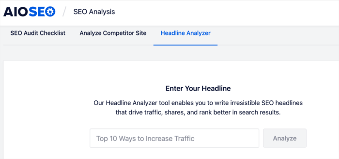 blog post seo checklist headline analyzer