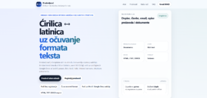 Preslovljavac Obrada srpskog sadrzaja