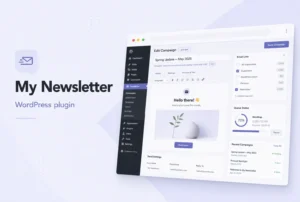 Prikaz WordPress dodatka My Newsletter