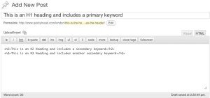 headings html